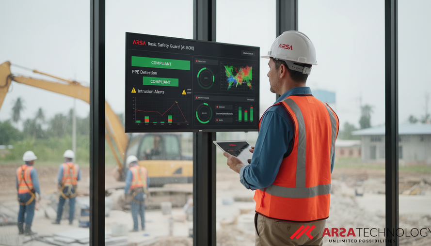 Mengatasi Premi Asuransi Tinggi di Konstruksi: Peran Vital ARSA Basic Safety Guard (AI BOX)