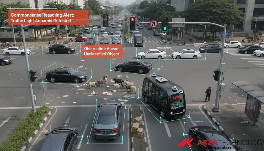 Advancing Autonomous Driving: How Commonsense Reasoning Corrects AI Perception Gaps