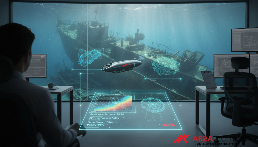 Advancing Underwater Robotics: Sim-to-Real AI for Real-Time SLAM and 3D Reconstruction