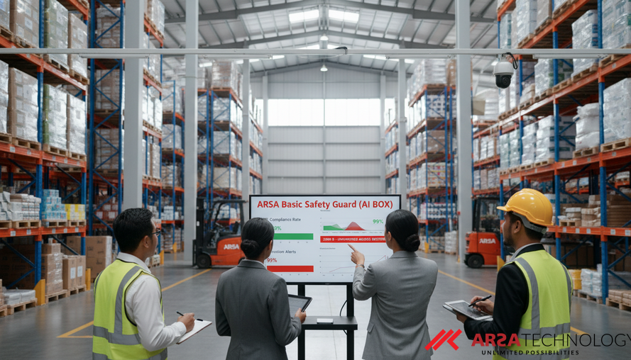 Transformasi Keamanan Gudang: Bagaimana ARSA Basic Safety Guard (AI BOX) Mengatasi Pelanggaran K3 dan Meningkatkan ROI