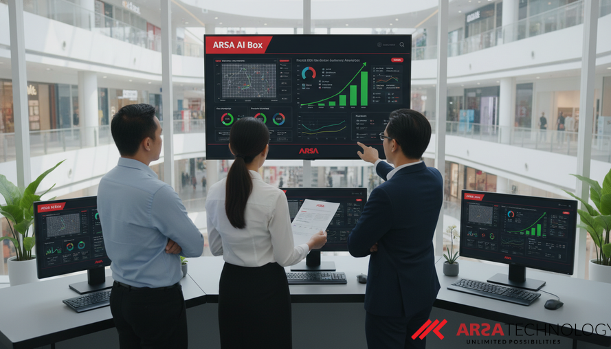 Edge Computing vs. Cloud: Mengapa DOOH Audience Meter (AI BOX) ARSA Unggul untuk Pusat Perbelanjaan