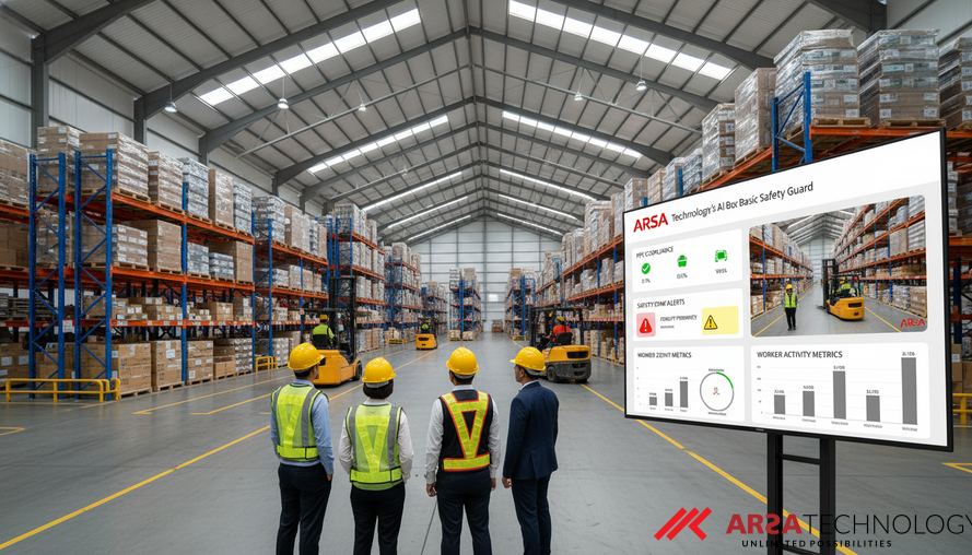 Tingkatkan Produktivitas Gudang dan Kepatuhan K3 dengan ARSA Basic Safety Guard (AI BOX)