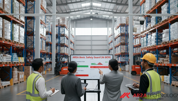 Transformasi Keamanan Gudang: Bagaimana ARSA Basic Safety Guard (AI BOX) Mengatasi Pelanggaran K3 dan Meningkatkan ROI