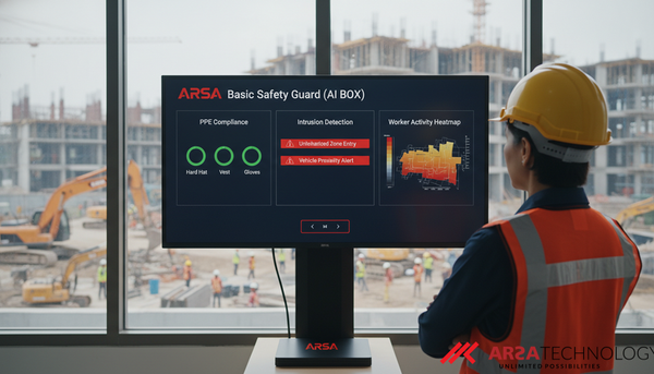 Turunkan Premi Asuransi Konstruksi Anda: Revolusi Keamanan K3 dengan ARSA Basic Safety Guard (AI BOX)