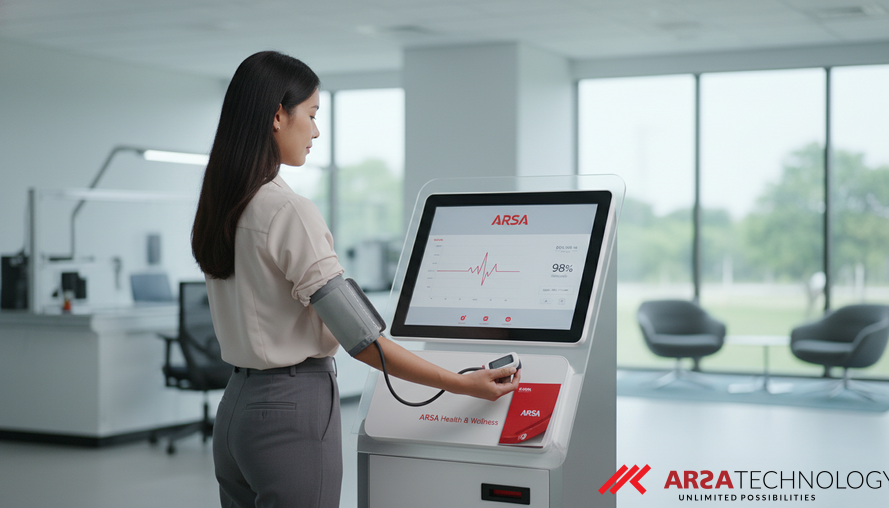 Build It Yourself: An AI-powered self-service health screening kiosk for corporate wellness