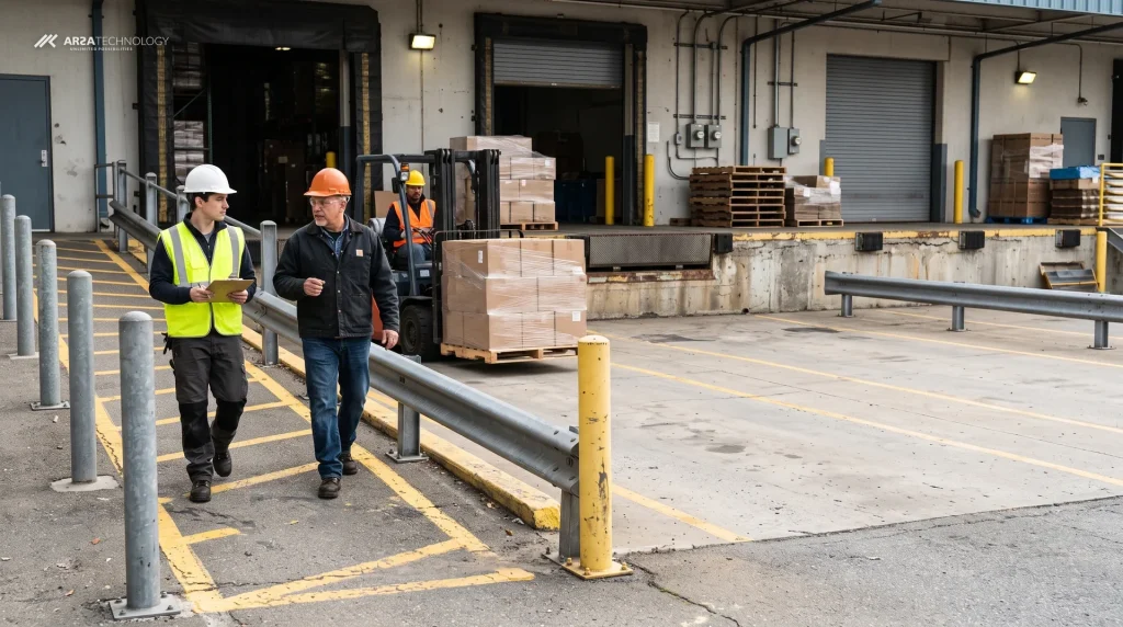 PPE Compliance Monitoring For Warehouse Forklift And Pedestrian Zones